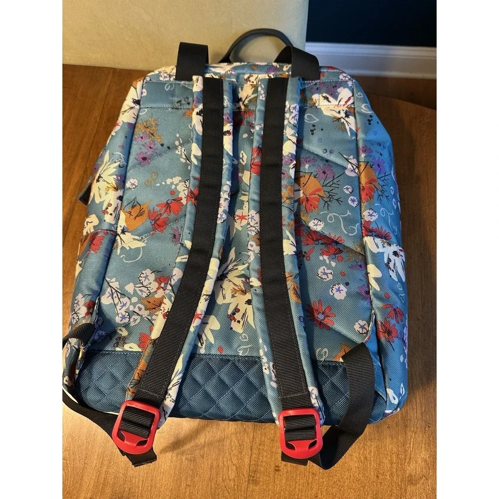 Vera Bradley + Coleman Cooler Backpack Wildflowers Blue Limited Edition